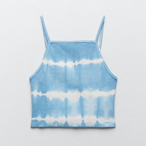 Zara | Tops | Zara Tie Dye Crop Top | Poshmark